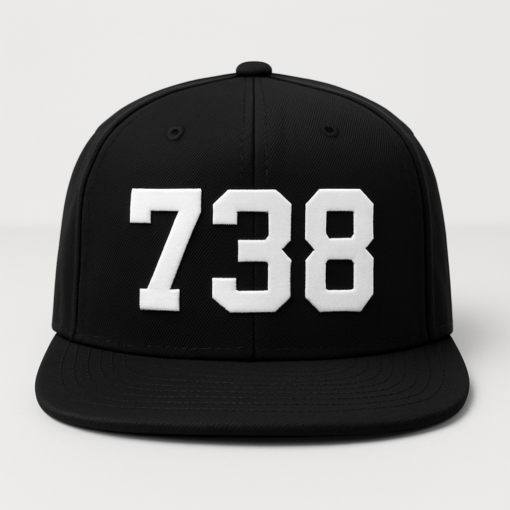 738 Snapback ( Black Edition )