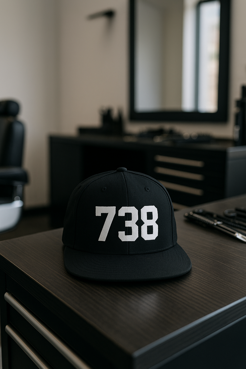 738 Snapback ( Black Edition )