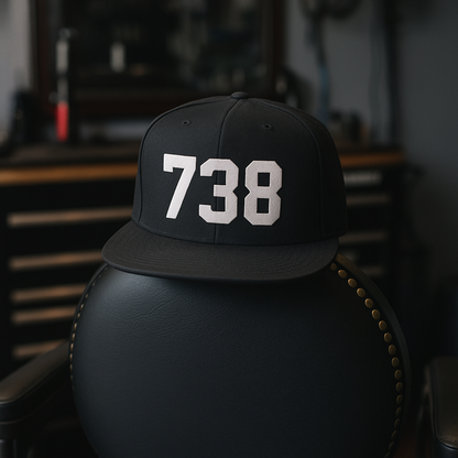 738 Snapback ( Black Edition )